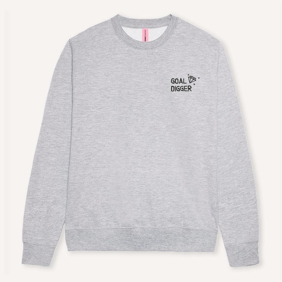 Goal Digger Embroidered Sweatshirt-Feminist Apparel, Feminist Clothing, Feminist Sweatshirt, JH030-The Spark Company