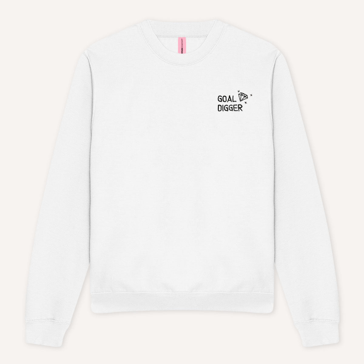 Goal Digger Embroidered Sweatshirt-Feminist Apparel, Feminist Clothing, Feminist Sweatshirt, JH030-The Spark Company
