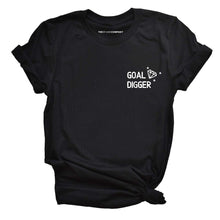 Load image into Gallery viewer, Goal Digger Embroidered T-Shirt-Feminist Apparel, Feminist Clothing, Feminist T Shirt, BC3001-The Spark Company