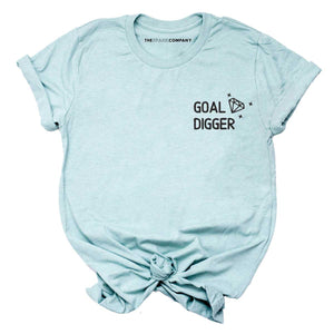 Goal Digger Embroidered T-Shirt-Feminist Apparel, Feminist Clothing, Feminist T Shirt, BC3001-The Spark Company
