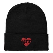 Load image into Gallery viewer, Grr Heart Embroidered Beanie Hat-Feminist Apparel, Feminist Gift, Feminist Cuffed Beanie Hat, BB45-The Spark Company