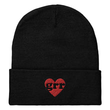 Load image into Gallery viewer, Grr Heart Embroidered Beanie Hat-Feminist Apparel, Feminist Gift, Feminist Cuffed Beanie Hat, BB45-The Spark Company