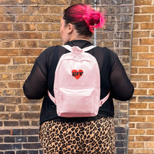 Load image into Gallery viewer, Grr Heart Embroidered Mini Backpack-Feminist Apparel, Feminist Gift, Feminist Mini Backpack, BG153-The Spark Company