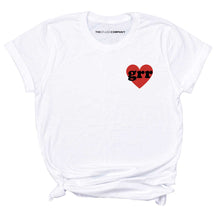 Load image into Gallery viewer, Grr Heart Embroidered T-Shirt-Feminist Apparel, Feminist Clothing, Feminist T Shirt, BC3001-The Spark Company