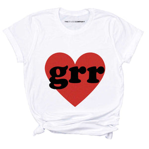 Grr Heart T-Shirt-Feminist Apparel, Feminist Clothing, Feminist T Shirt, BC3001-The Spark Company