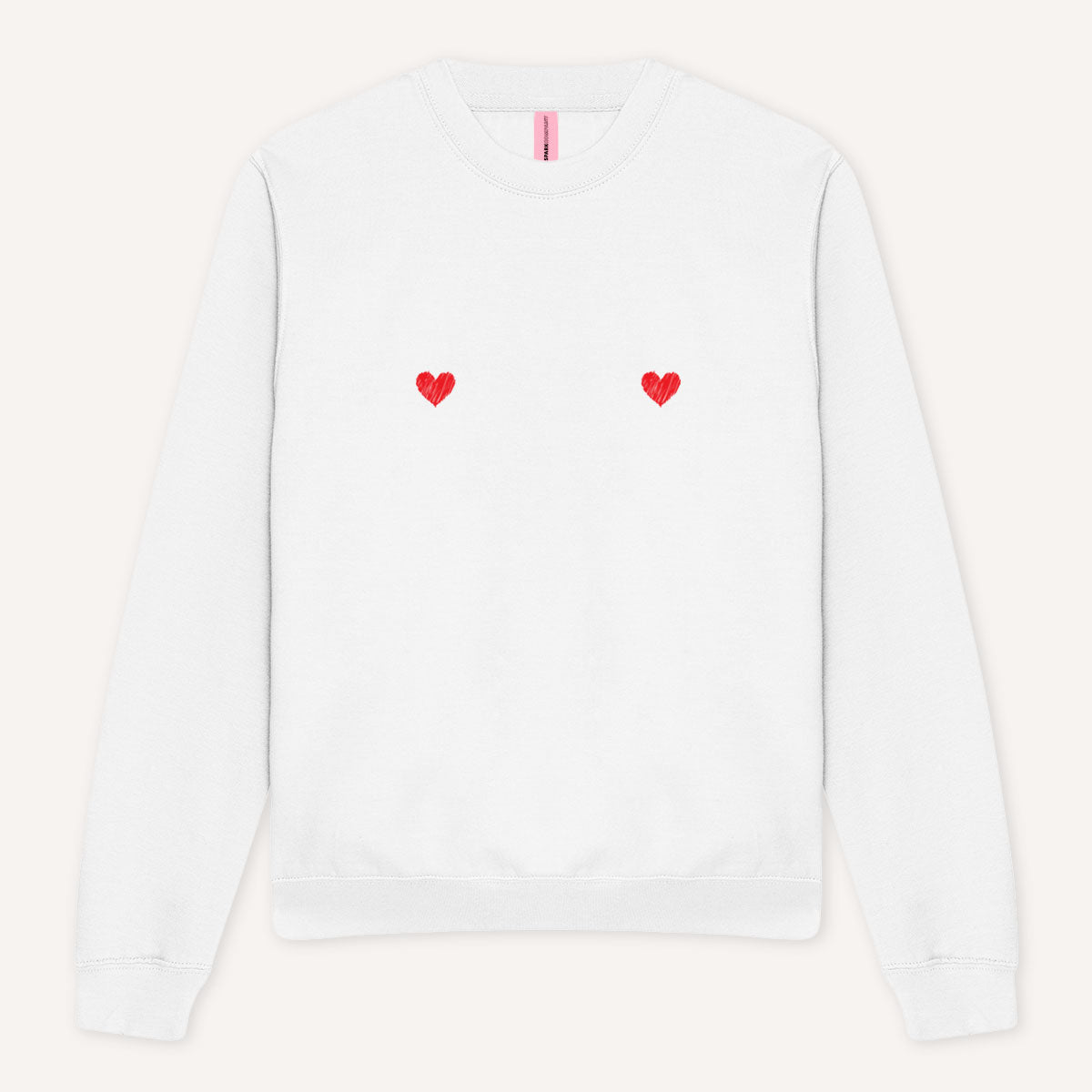 Heart Nipple Sweatshirt-Feminist Apparel, Feminist Clothing, Feminist Sweatshirt, JH030-The Spark Company