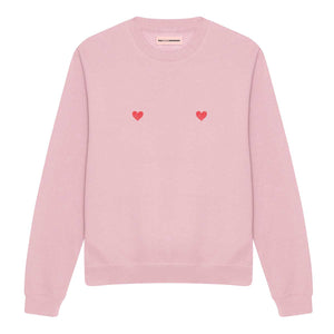 Heart Nipple Sweatshirt-Feminist Apparel, Feminist Clothing, Feminist Sweatshirt, JH030-The Spark Company
