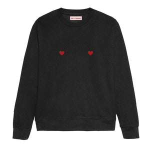 Heart Nipple Sweatshirt-Feminist Apparel, Feminist Clothing, Feminist Sweatshirt, JH030-The Spark Company