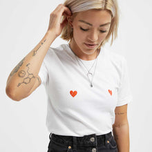 Load image into Gallery viewer, Heart Nipple T-Shirt-Feminist Apparel, Feminist Clothing, Feminist T Shirt, BC3001-The Spark Company