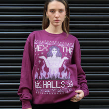 Load image into Gallery viewer, Hex The Halls Ugly Christmas Jumper-Feminist Apparel, Feminist Clothing, Feminist Sweatshirt, JH030-The Spark Company