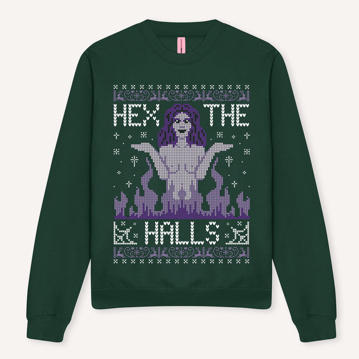 Hex The Halls Ugly Christmas Jumper-Feminist Apparel, Feminist Clothing, Feminist Sweatshirt, JH030-The Spark Company