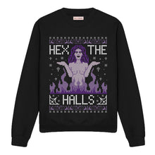 Load image into Gallery viewer, Hex The Halls Ugly Christmas Jumper-Feminist Apparel, Feminist Clothing, Feminist Sweatshirt, JH030-The Spark Company