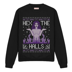 Hex The Halls Ugly Christmas Jumper-Feminist Apparel, Feminist Clothing, Feminist Sweatshirt, JH030-The Spark Company