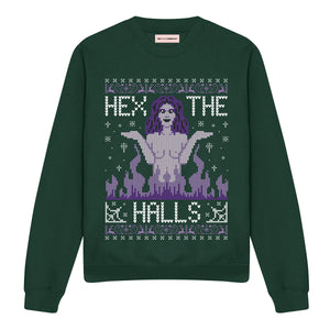 Hex The Halls Ugly Christmas Jumper-Feminist Apparel, Feminist Clothing, Feminist Sweatshirt, JH030-The Spark Company