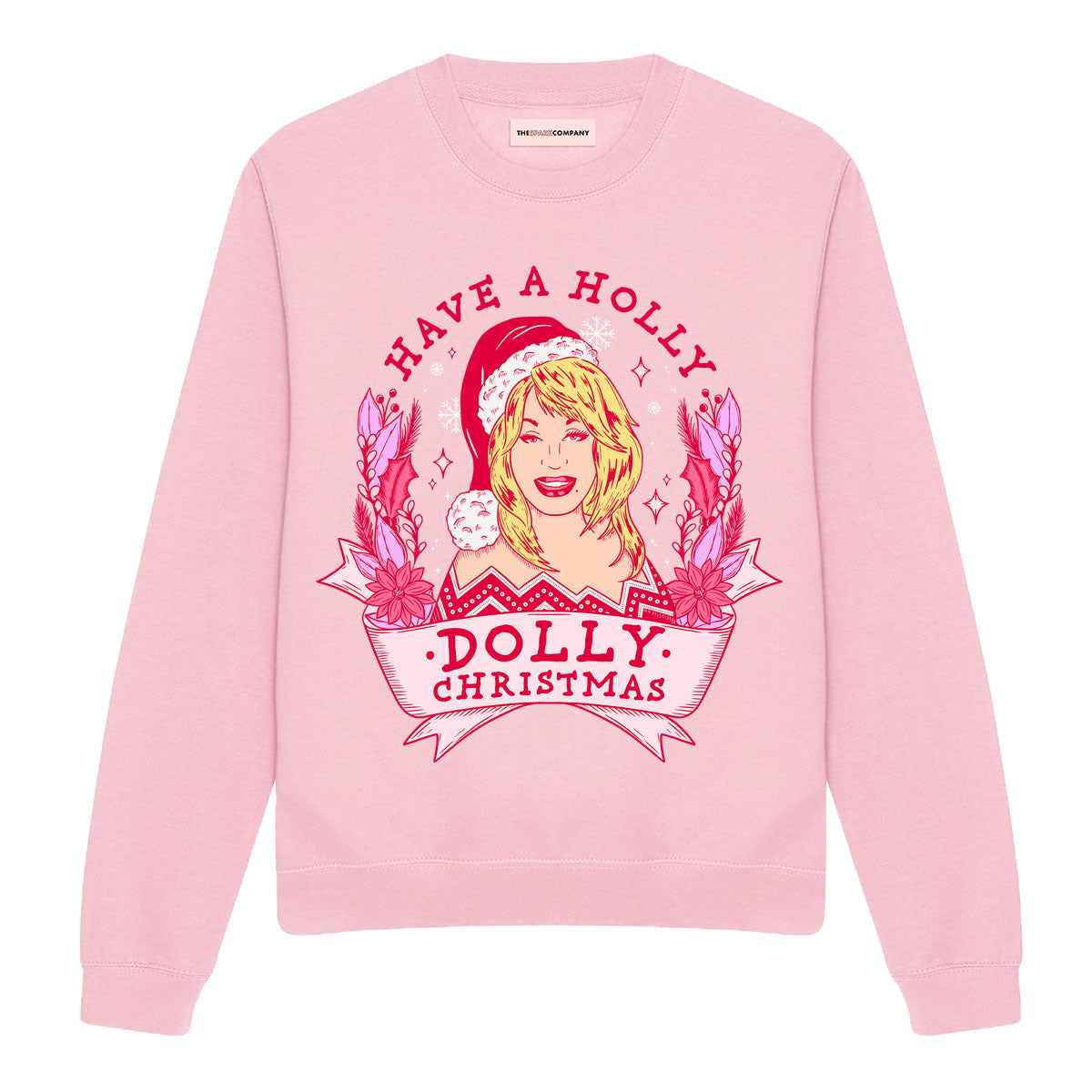 Holly Dolly Christmas Ugly Christmas Jumper-Feminist Apparel, Feminist Clothing, Feminist Sweatshirt, JH030-The Spark Company
