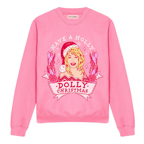 Holly Dolly Christmas Ugly Christmas Jumper-Feminist Apparel, Feminist Clothing, Feminist Sweatshirt, JH030-The Spark Company