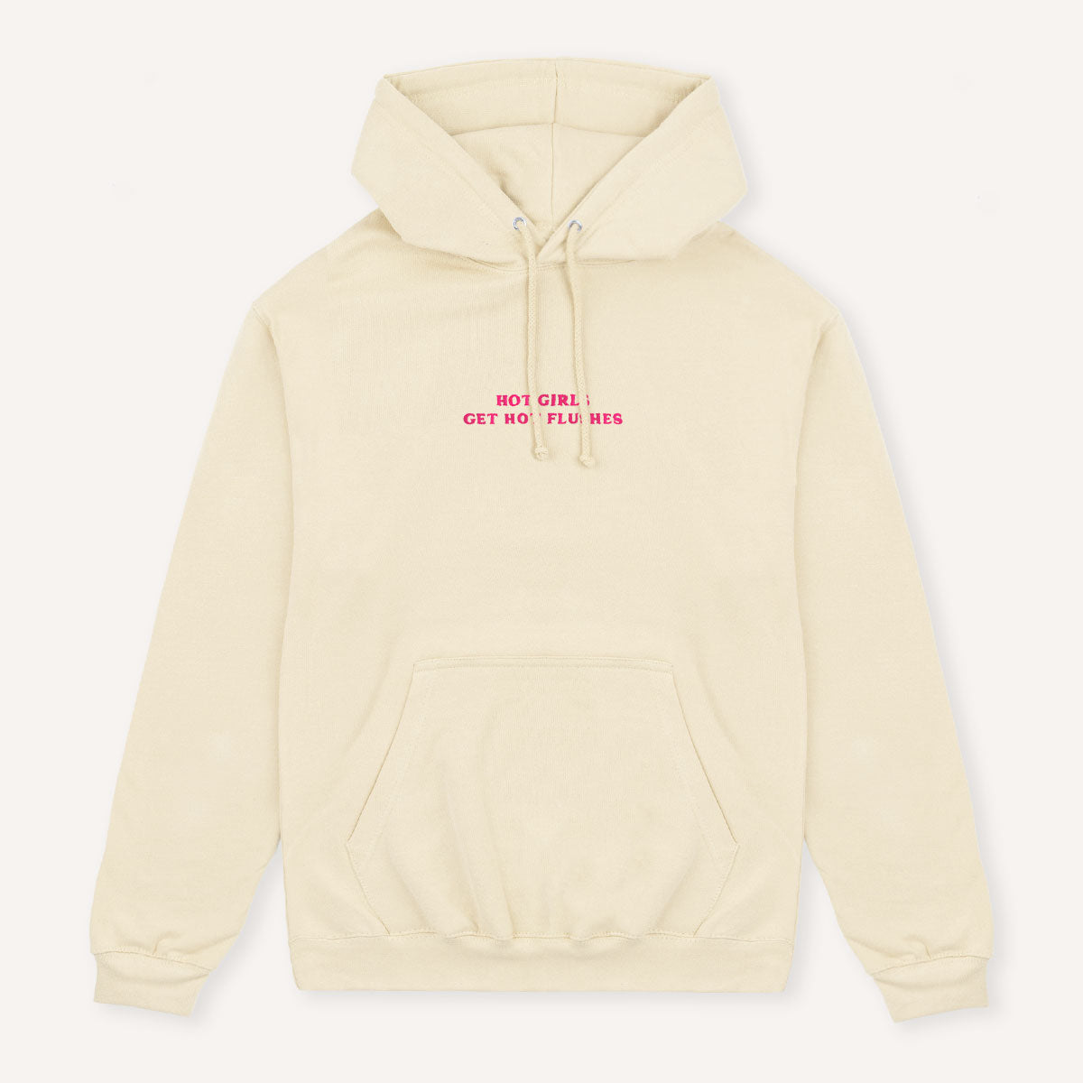Hot Girls Get Hot Flushes Embroidered Hoodie-Feminist Apparel, Feminist Clothing, Feminist Hoodie, JH001-The Spark Company