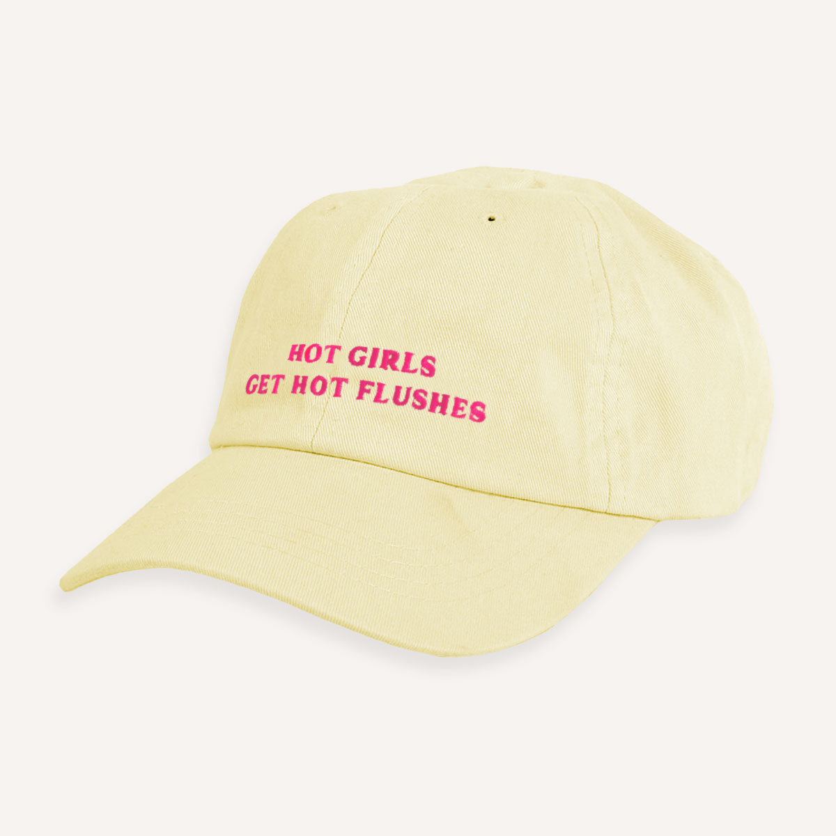 Hot Girls Get Hot Flushes Slogan Cap-Feminist Apparel, Feminist Gift, Slogan Cap, BC653-The Spark Company