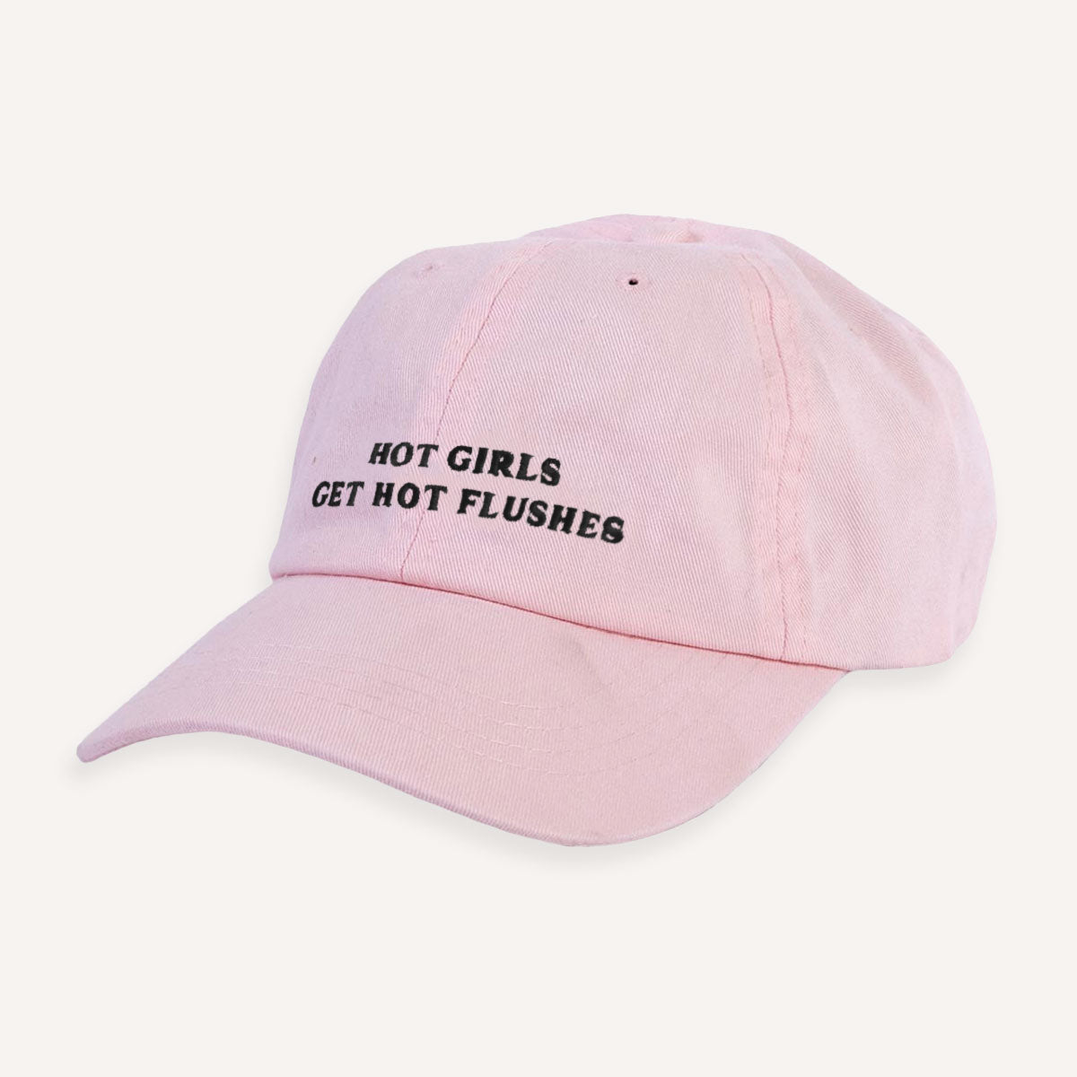 Hot Girls Get Hot Flushes Slogan Cap-Feminist Apparel, Feminist Gift, Slogan Cap, BC653-The Spark Company