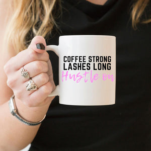 Hustle Mug-Feminist Apparel, Feminist Gift, Feminist Coffee Mug, 11oz White Ceramic-The Spark Company