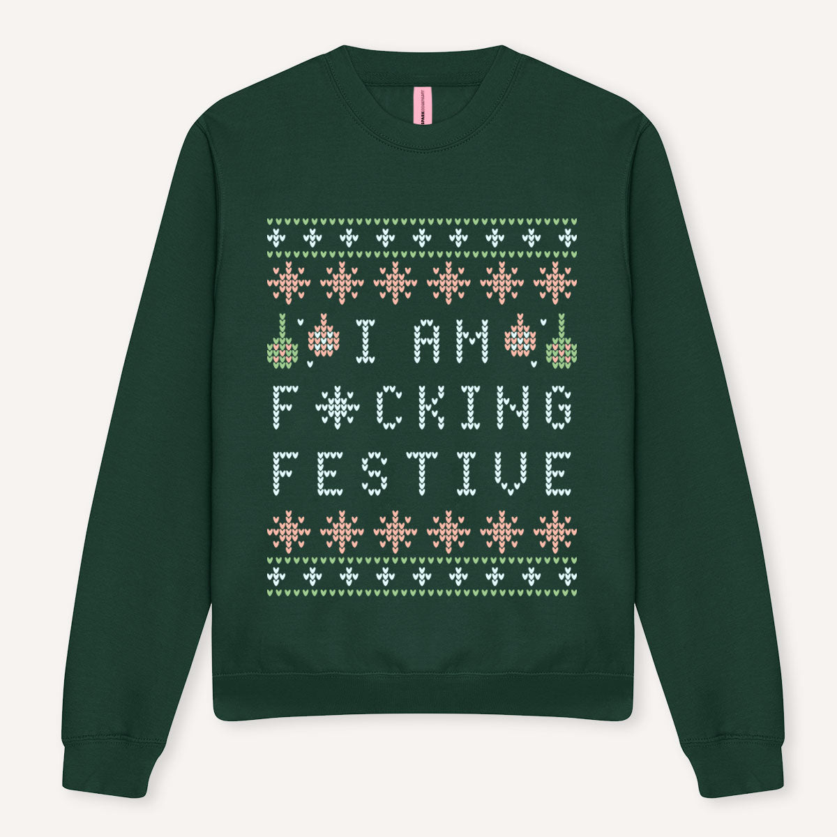 I Am F*cking Festive Ugly Christmas Jumper-Feminist Apparel, Feminist Clothing, Feminist Sweatshirt, JH030-The Spark Company