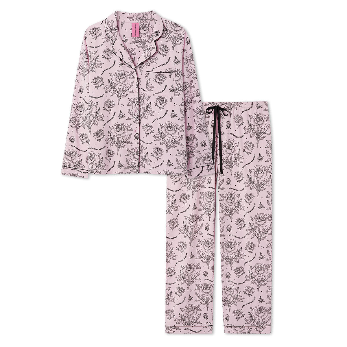 I Am F*cking Radiant Pyjama Set-Feminist Apparel, Feminist Clothing, Feminist Pyjama Set-The Spark Company