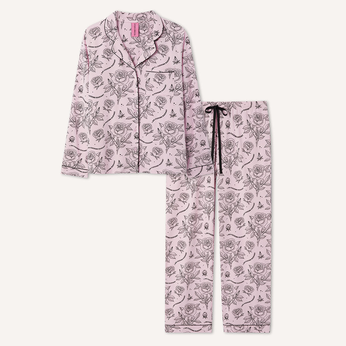 I Am F*cking Radiant Pyjama Set-Feminist Apparel, Feminist Clothing, Feminist Pyjama Set-The Spark Company