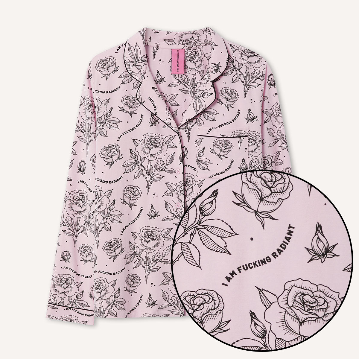 I Am F*cking Radiant Pyjama Set-Feminist Apparel, Feminist Clothing, Feminist Pyjama Set-The Spark Company