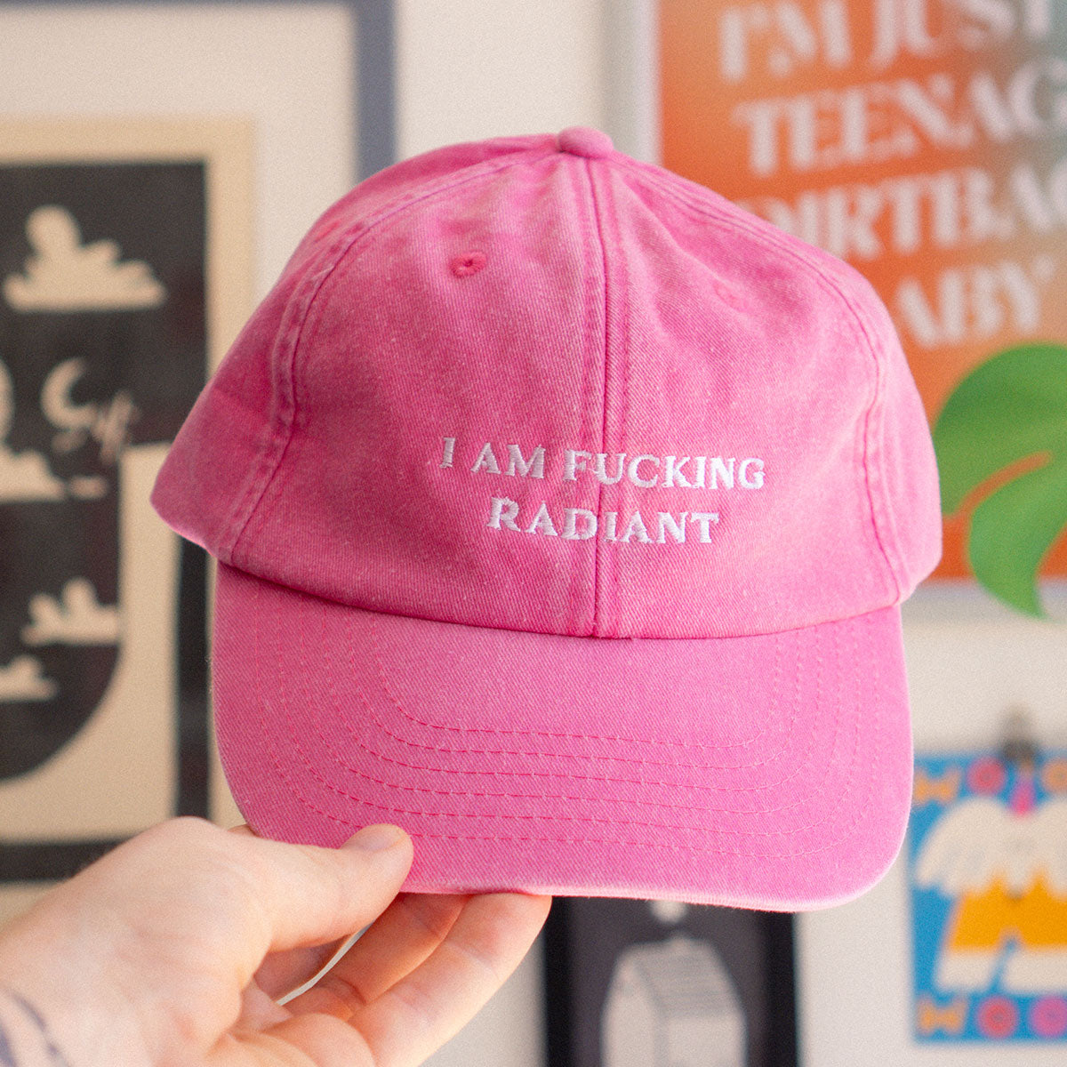 I Am F*cking Radiant Slogan Cap-Feminist Apparel, Feminist Gift, Slogan Cap, BC653-The Spark Company