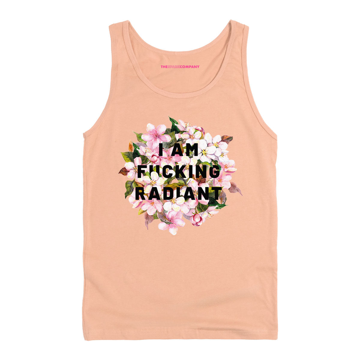 I Am F*cking Radiant Tank Top-Feminist Apparel, Feminist Clothing, Feminist Tank, 03980-The Spark Company
