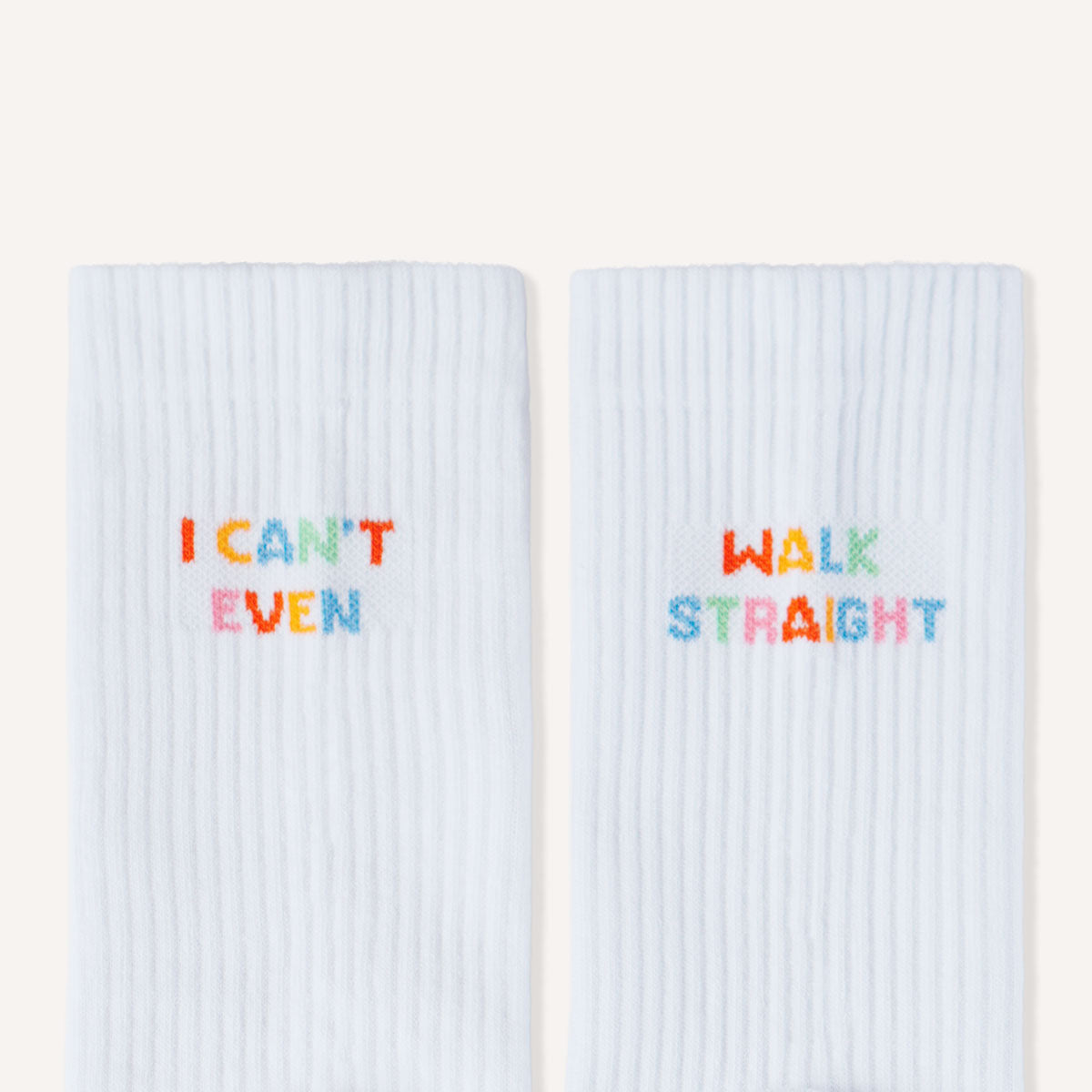 I Can't Even Walk Straight Socks-LGBT Apparel, LGBT Gift, LGBT Socks-The Spark Company