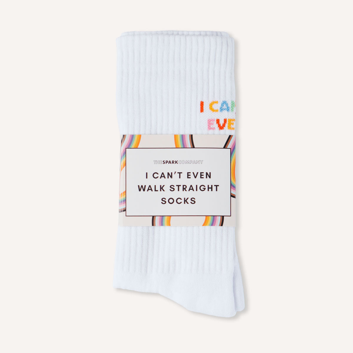I Can't Even Walk Straight Socks-LGBT Apparel, LGBT Gift, LGBT Socks-The Spark Company