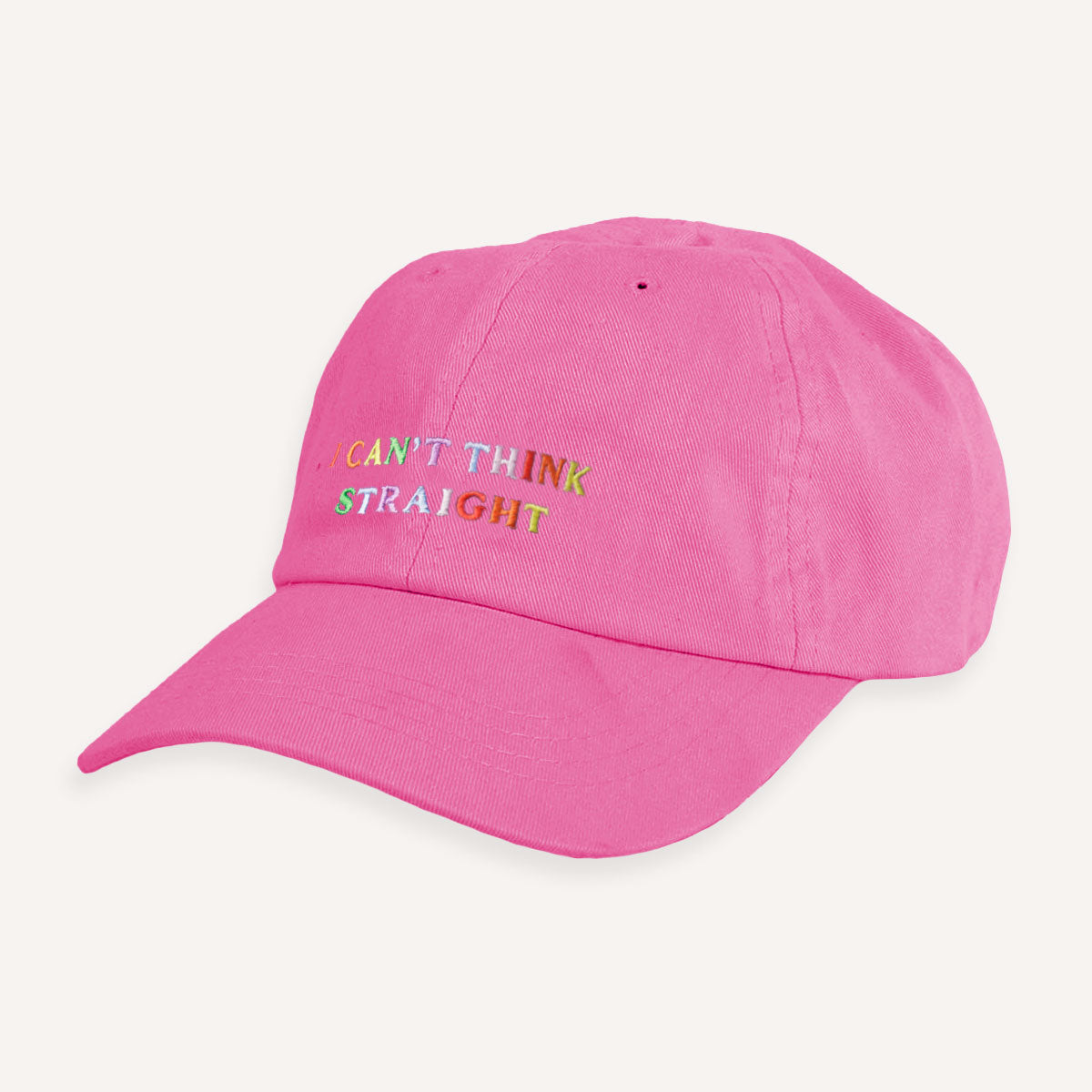 I Can't Think Straight Slogan Cap-LGBTQ Apparel, LGBTQ Gift, Slogan Cap, BC653-The Spark Company