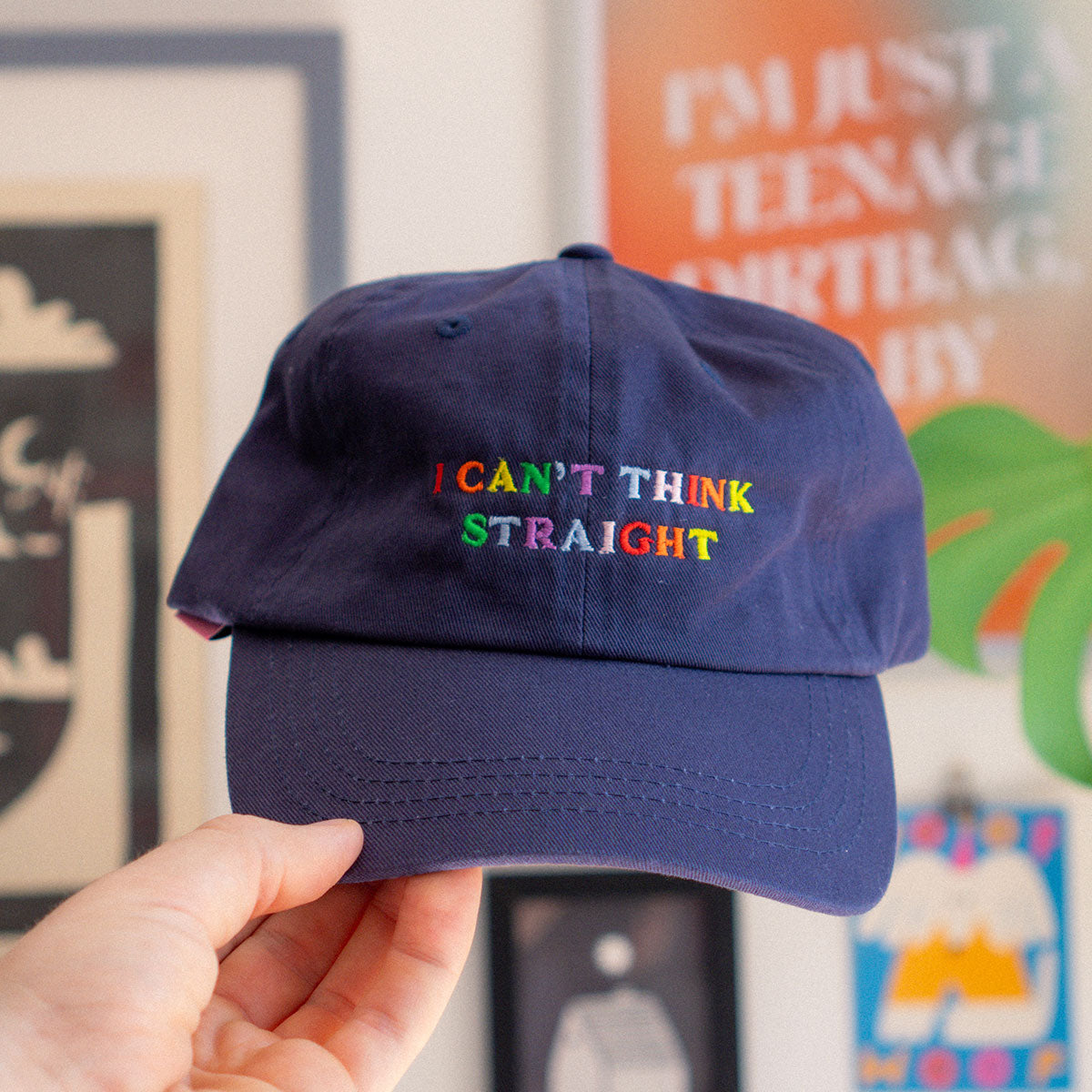 I Can't Think Straight Slogan Cap-LGBTQ Apparel, LGBTQ Gift, Slogan Cap, BC653-The Spark Company