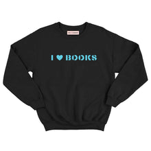 Load image into Gallery viewer, I Heart Books Kids Sweatshirt-Feminist Apparel, Feminist Clothing, Feminist Kids Sweatshirt, JH030B-The Spark Company