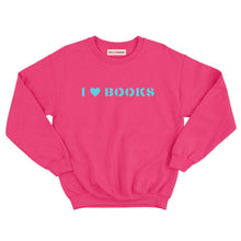 Load image into Gallery viewer, I Heart Books Kids Sweatshirt-Feminist Apparel, Feminist Clothing, Feminist Kids Sweatshirt, JH030B-The Spark Company