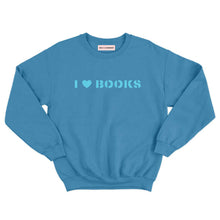 Load image into Gallery viewer, I Heart Books Kids Sweatshirt-Feminist Apparel, Feminist Clothing, Feminist Kids Sweatshirt, JH030B-The Spark Company