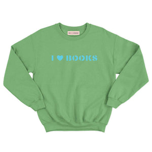 I Heart Books Kids Sweatshirt-Feminist Apparel, Feminist Clothing, Feminist Kids Sweatshirt, JH030B-The Spark Company