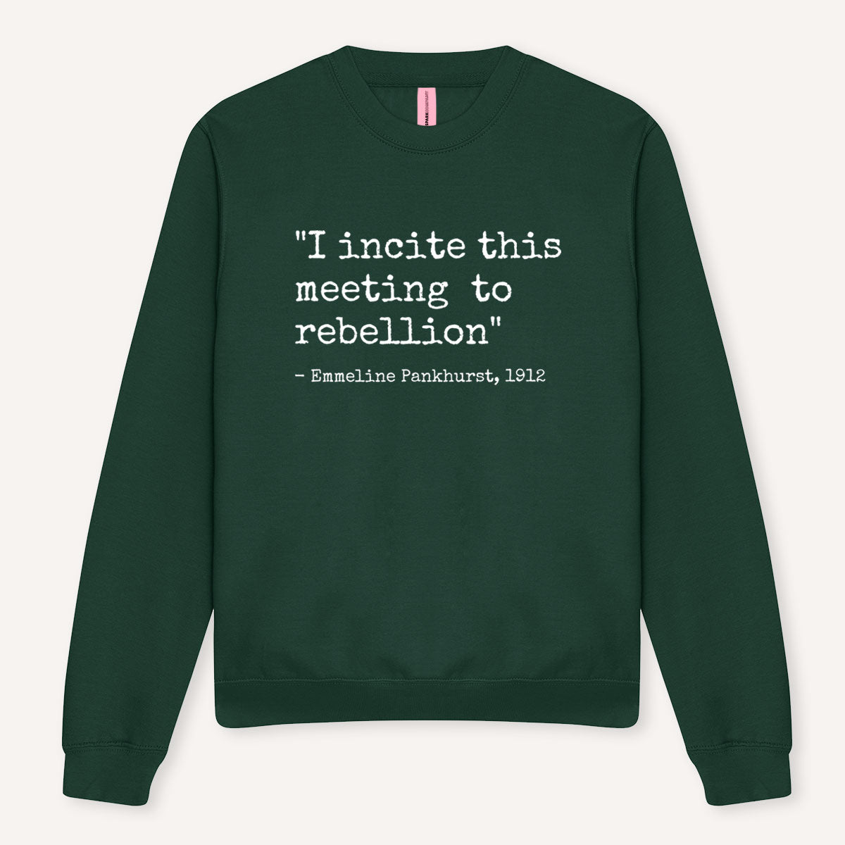I Incite This Meeting To Rebellion Sweatshirt-Feminist Apparel, Feminist Clothing, Feminist Sweatshirt, JH030-The Spark Company