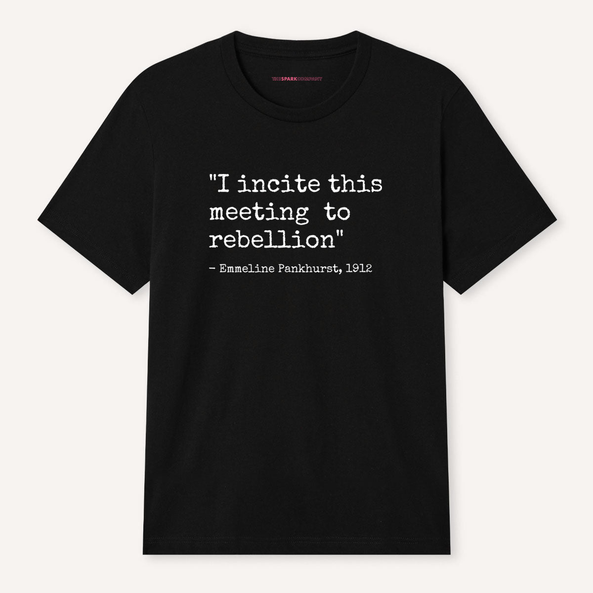 I Incite This Meeting To Rebellion T-Shirt-Feminist Apparel, Feminist Clothing, Feminist T Shirt, BC3001-The Spark Company