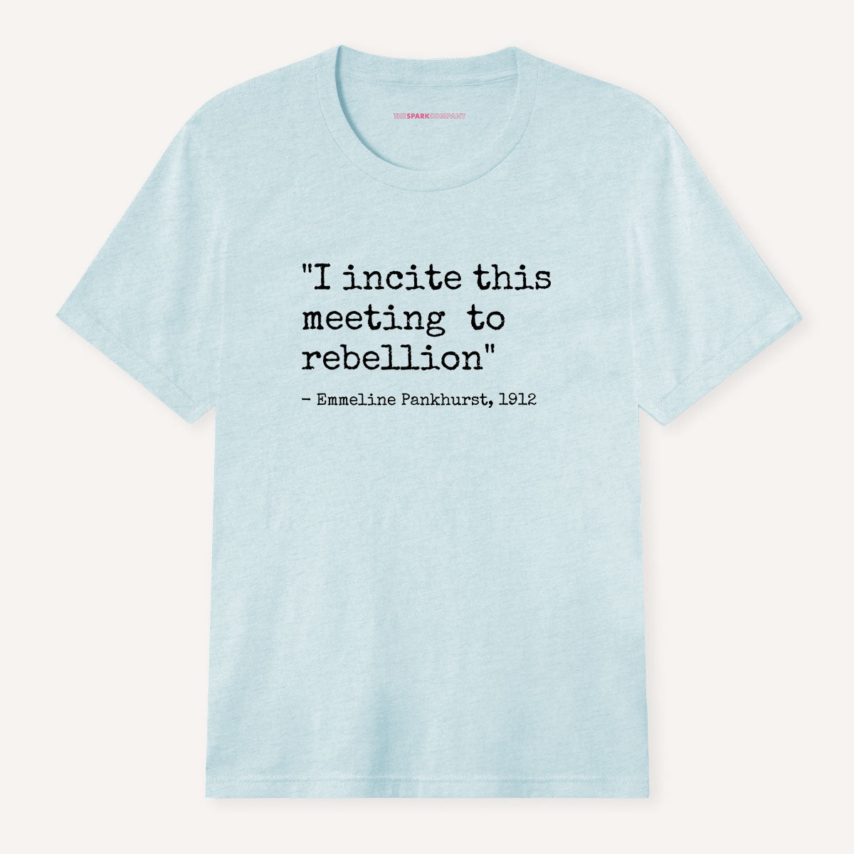 I Incite This Meeting To Rebellion T-Shirt-Feminist Apparel, Feminist Clothing, Feminist T Shirt, BC3001-The Spark Company