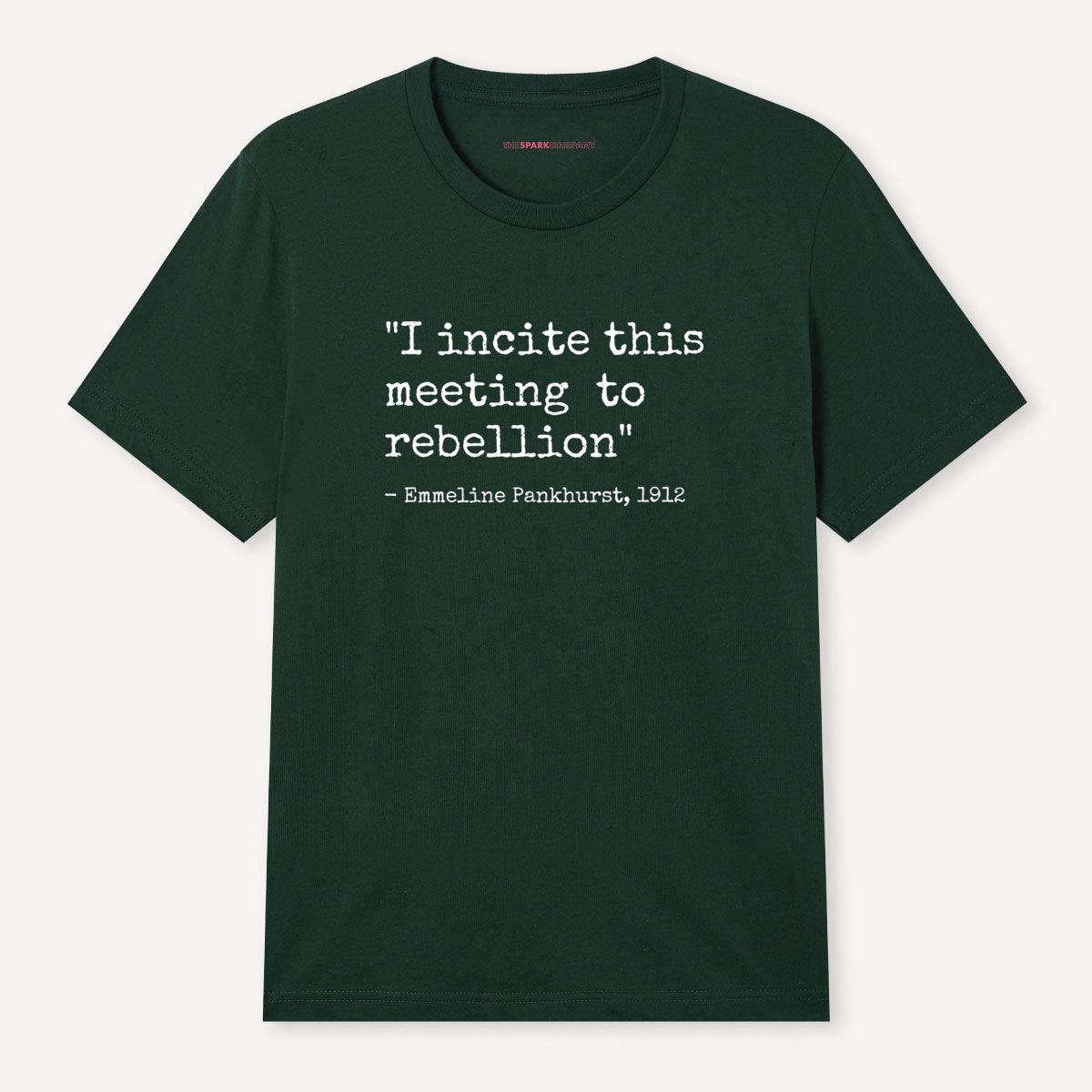I Incite This Meeting To Rebellion T-Shirt-Feminist Apparel, Feminist Clothing, Feminist T Shirt, BC3001-The Spark Company