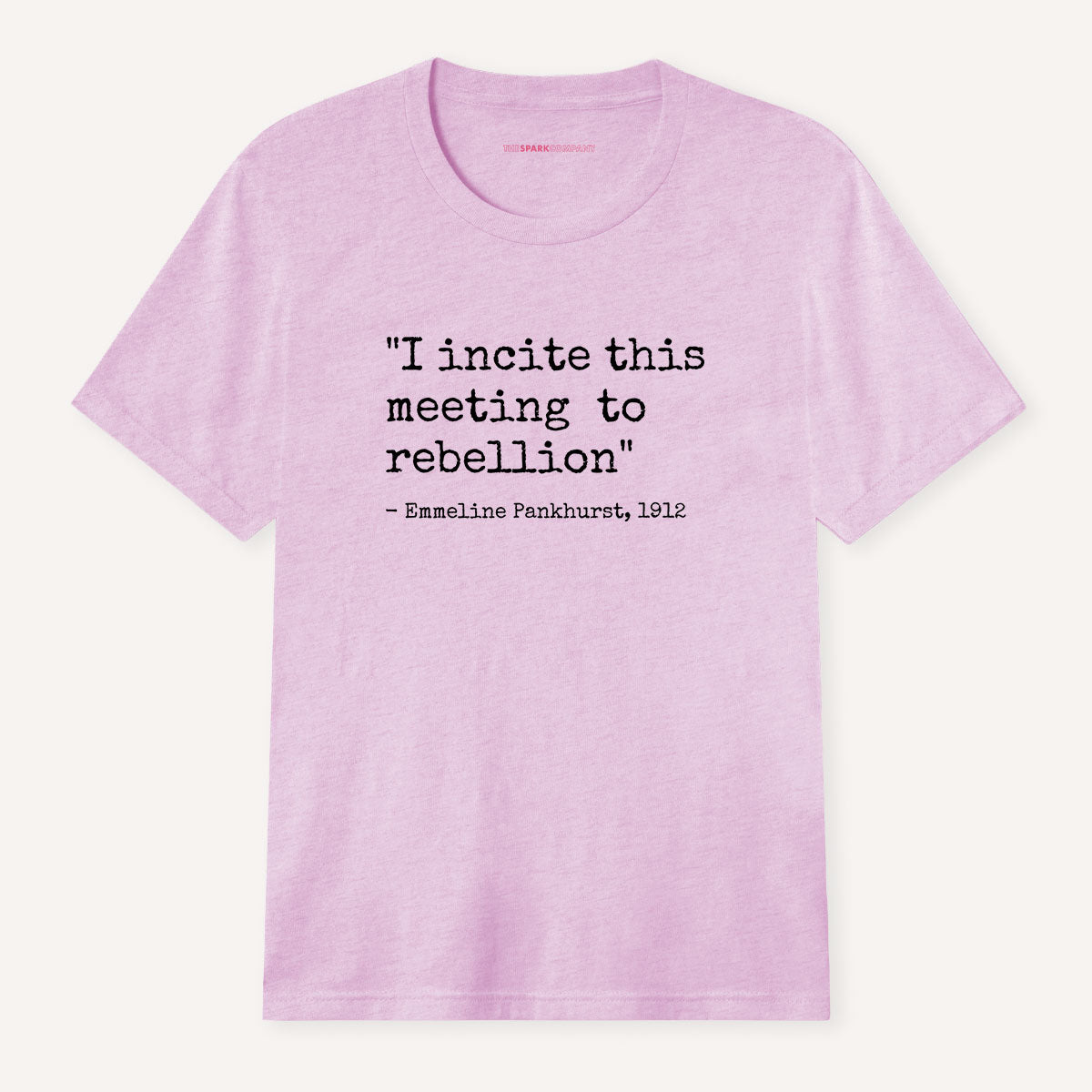I Incite This Meeting To Rebellion T-Shirt-Feminist Apparel, Feminist Clothing, Feminist T Shirt, BC3001-The Spark Company