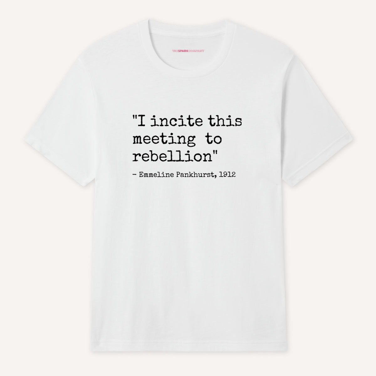 I Incite This Meeting To Rebellion T-Shirt-Feminist Apparel, Feminist Clothing, Feminist T Shirt, BC3001-The Spark Company