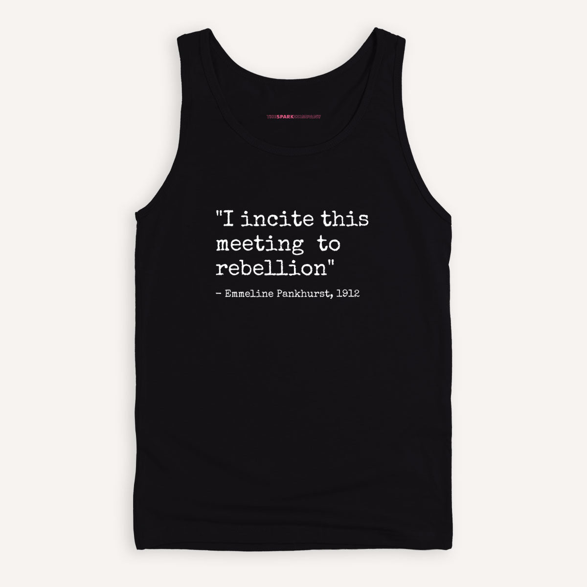 I Incite This Meeting To Rebellion Tank Top-Feminist Apparel, Feminist Clothing, Feminist Tank, 03980-The Spark Company