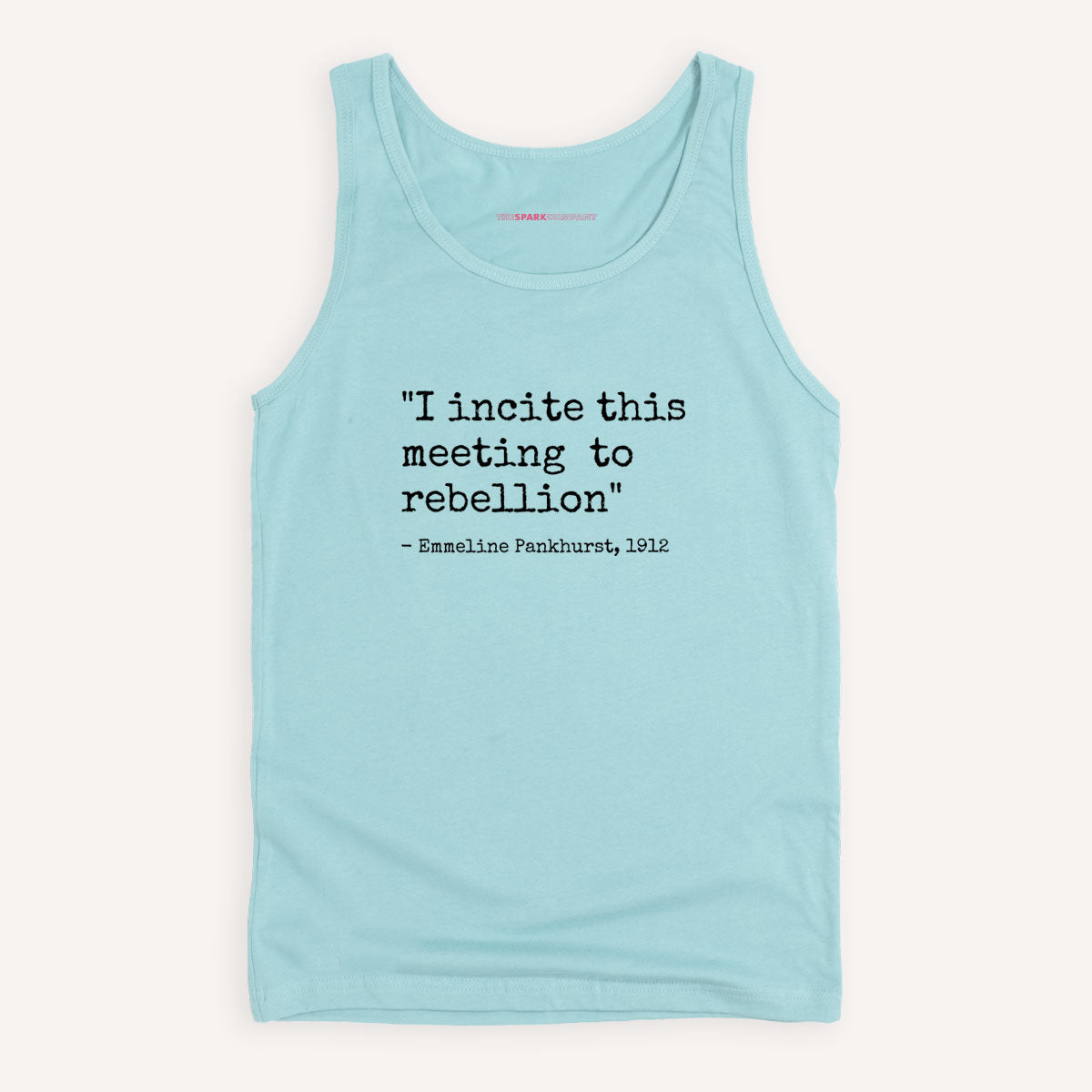 I Incite This Meeting To Rebellion Tank Top-Feminist Apparel, Feminist Clothing, Feminist Tank, 03980-The Spark Company