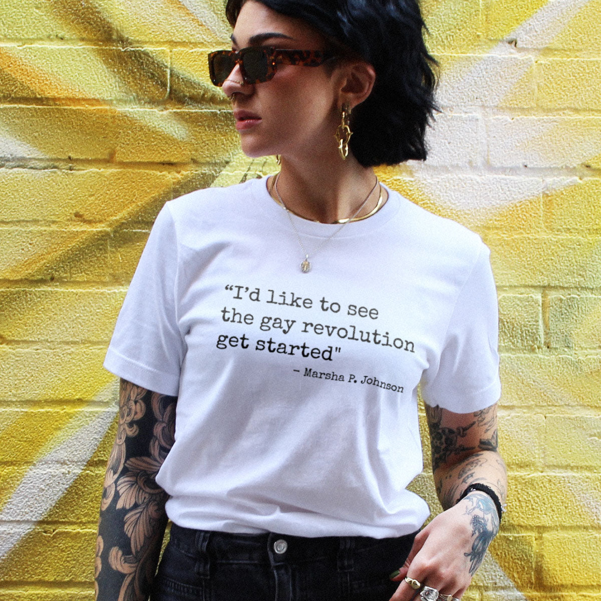 I'd Like To See The Gay Revolution T-Shirt-LGBT Apparel, LGBT Clothing, LGBT T Shirt, BC3001-The Spark Company