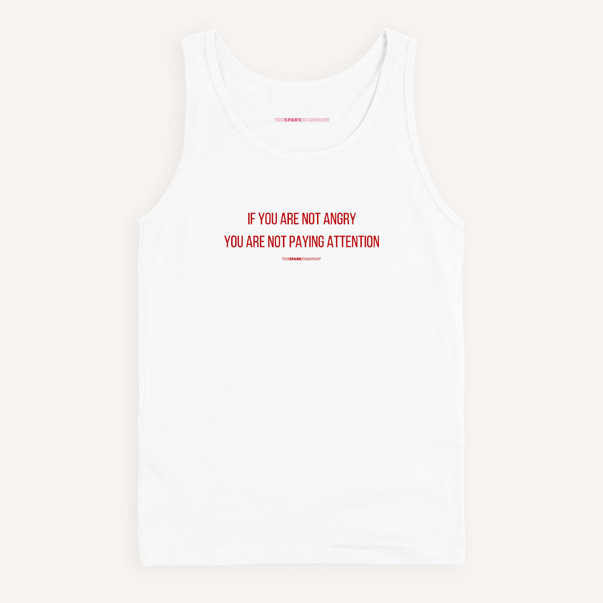 If You Are Not Angry You Are Not Paying Attention Tank Top-Feminist Apparel, Feminist Clothing, Feminist Tank, 03980-The Spark Company