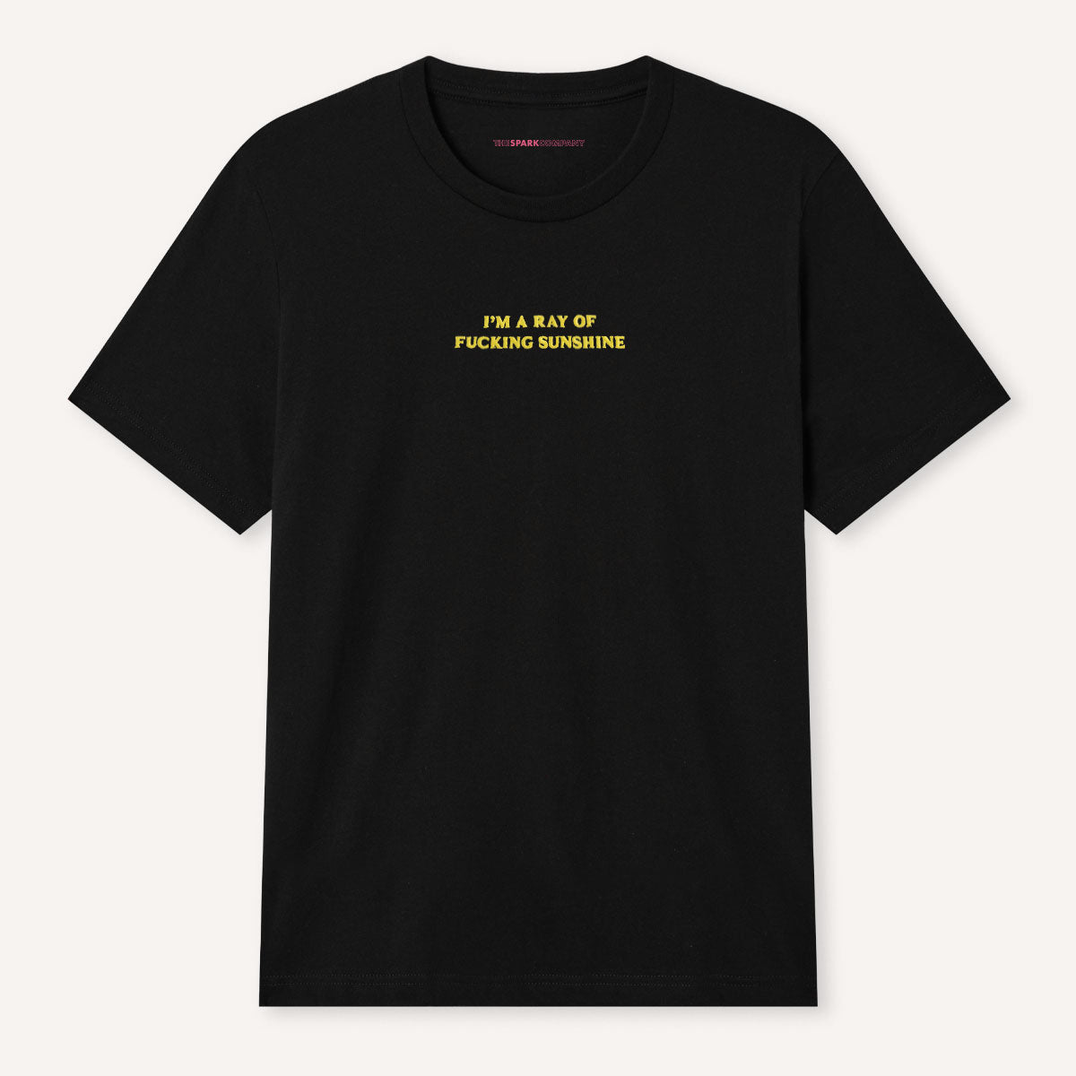 I'm A Ray Of F*cking Sunshine Embroidered T-Shirt-Feminist Apparel, Feminist Clothing, Feminist T Shirt, BC3001-The Spark Company