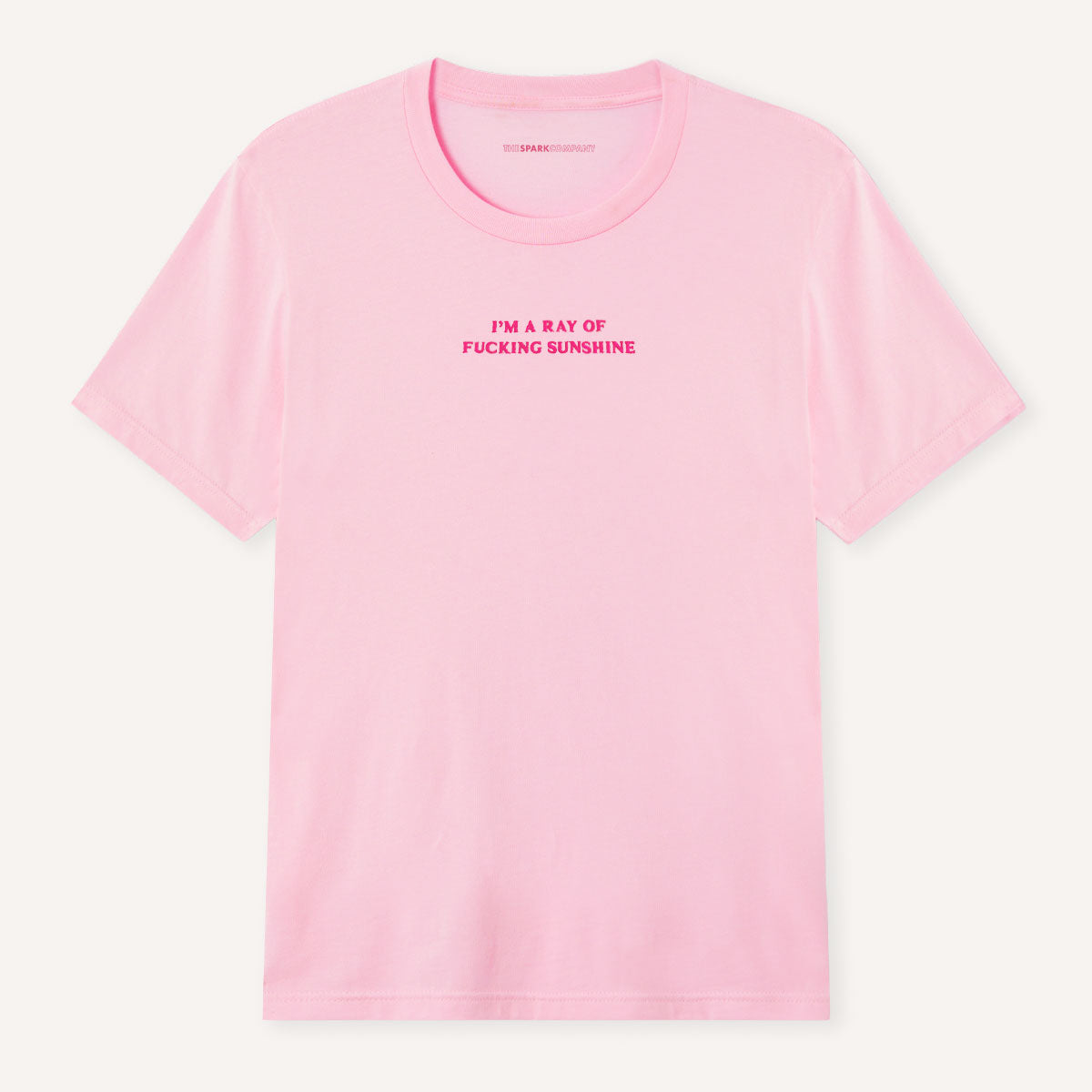 I'm A Ray Of F*cking Sunshine Embroidered T-Shirt-Feminist Apparel, Feminist Clothing, Feminist T Shirt, BC3001-The Spark Company